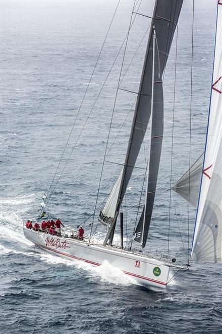 Wild Oats XI heads towards the Derwent River - 2013 Rolex Sydney Hobart Race  &copy;  Rolex/Daniel Forster http://www.regattanews.com