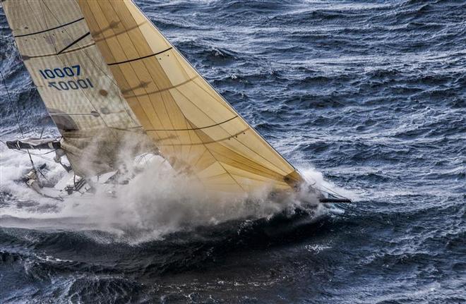 Pretty Fly III buries her bow into the big seas passing Tasman Island - 2013 Rolex Sydney Hobart ©  Rolex/Daniel Forster http://www.regattanews.com