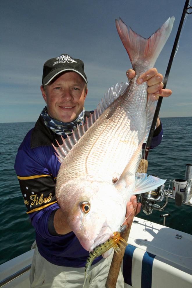 The author displays a solid snapper taken on a Zerek. © Jarrod Day