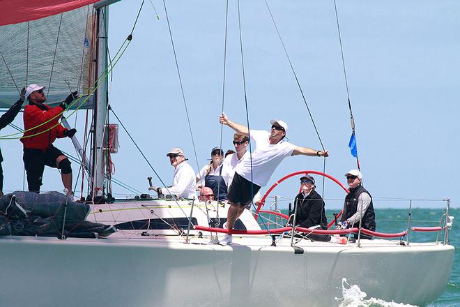 Our photographer’s brother, Brenton, gives a wonderful display of human poling. - Club Marine Series © Teri Dodds http://www.teridodds.com