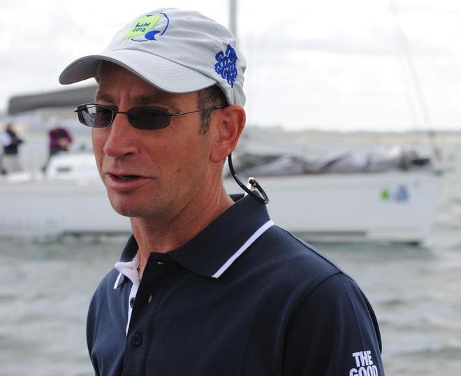 Derwent Sailing Squadron sailing secretary  Mike Denney discussing the forecast. - Launceston to Hobart Yacht Race 2013 © Dane Lojek
