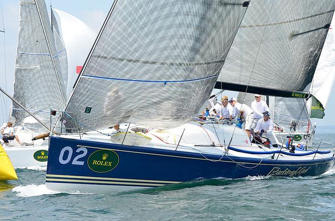 Farr 40 Barking Mad heads back uphill. © Sara Proctor http://www.sailfastphotography.com