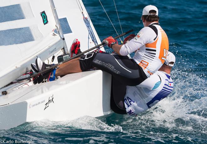 Nassau, Bahamas 5 dec 2013<br />
Star Sailors League Finals<br />
Pieter-Jan Postma NED -Edoardo Natucci ITA © Carlo Borlenghi / www.carloborlenghi.com