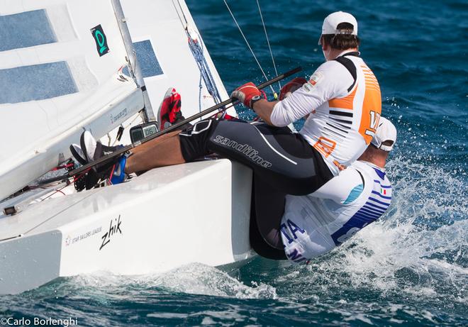 Nassau, Bahamas 5 dec 2013<br />
Star Sailors League Finals<br />
Pieter-Jan Postma NED -Edoardo Natucci ITA © Carlo Borlenghi http://www.carloborlenghi.com