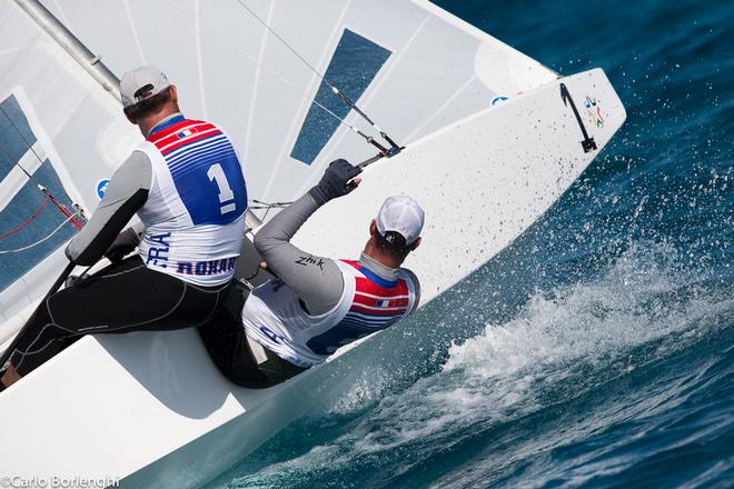 Nassau, Bahamas 7 dec 2013<br />
Star Sailors League Finals<br />
Xavier Rohart  FRA-Pierre-Alexis PonsotFRA © Carlo Borlenghi / www.carloborlenghi.com