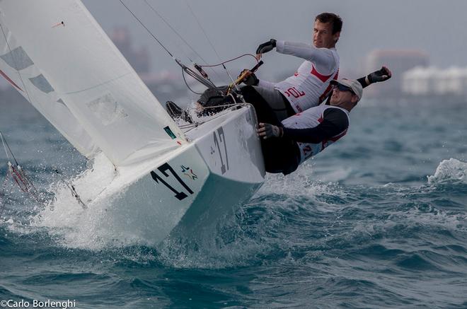 Nassau, Bahamas 7 dec 2013<br />
Star Sailors League Finals<br />
Mateusz Kusznierewicz POL-Dominik Zycki POL © Carlo Borlenghi / www.carloborlenghi.com