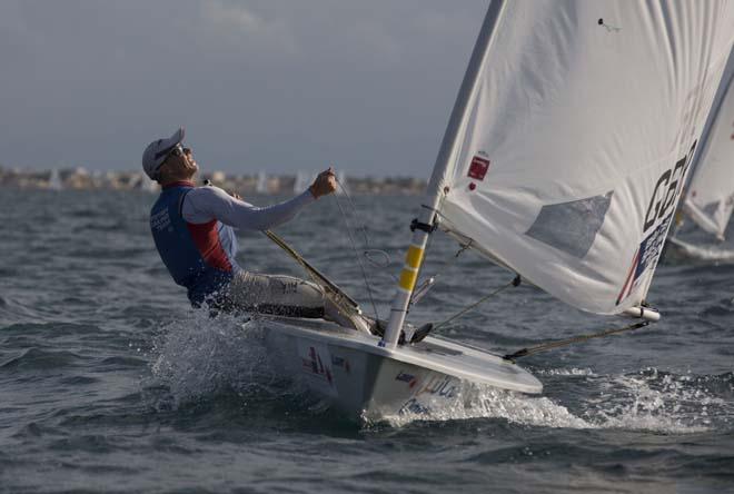 Laser World Championships 2013. Mussanah, Oman - Nick Thompson (GBR) © Lloyd Images