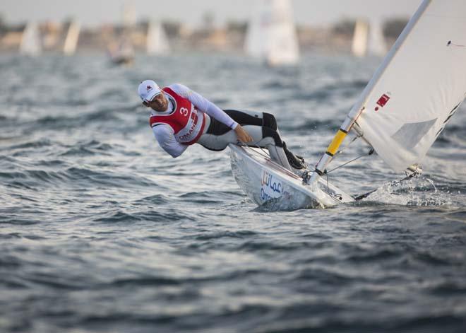 Laser World Championships 2013. Mussanah. Oman. Day6. Jesper Stalhein (SWE) © Lloyd Images