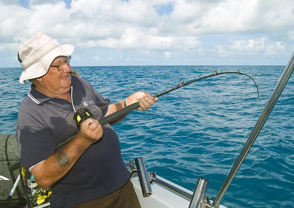 Big, solid glass rods and heavy reels make this type of fishing unwieldy and tiring, so consider investing is fast-tapered graphite. © Lee Brake