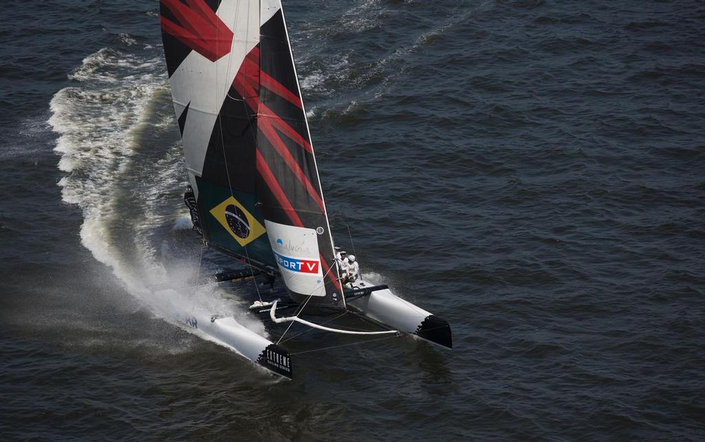 Team Brazil return to the Extreme Sailing Series after a successful debut in Rio de Janeiro in 2012 © Lloyd Images
