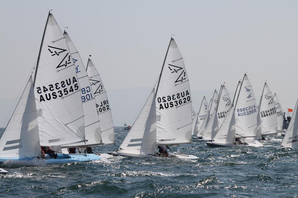 Flying Fifteen Hong Kong Nationals fleet in action. © RHKYC/Lindsay Lyons