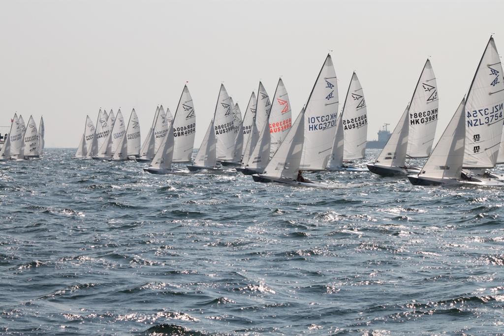 Flying Fifteen Hong Kong Nationals fleet in action. © RHKYC/Lindsay Lyons