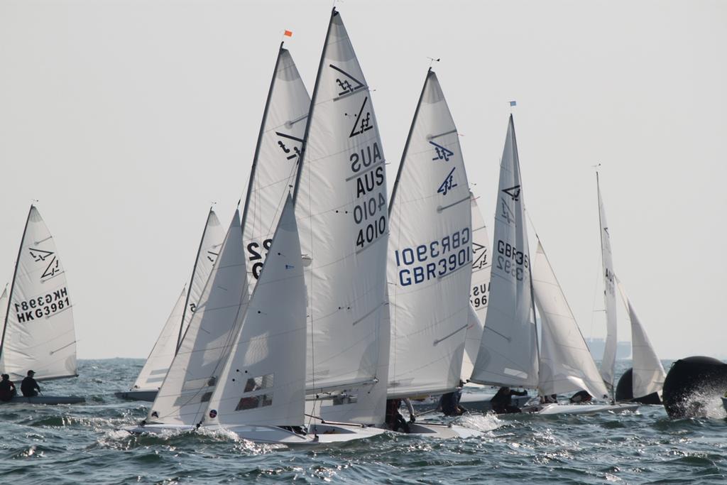 Flying Fifteen Hong Kong Nationals fleet in action. © RHKYC/Lindsay Lyons