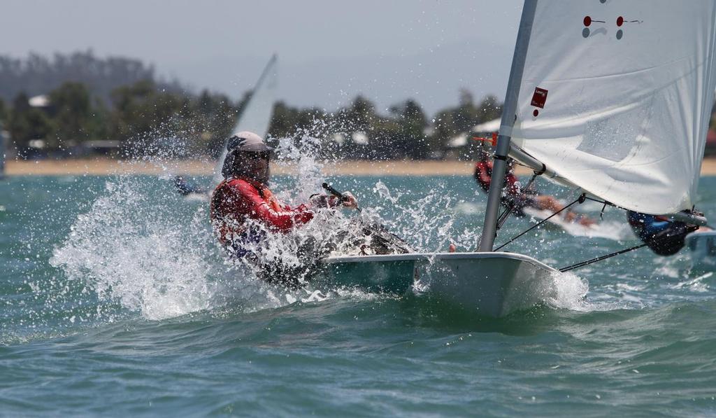 Rob Newson, sailing the Laser 'Bundy' from the Tinaroo Sailing Club, finished top in the Lasers © Tom Orr