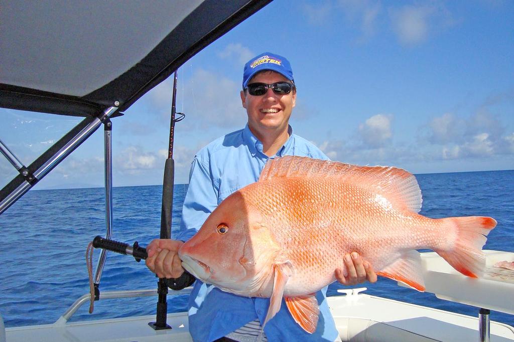 You don't need to cover the deck with fish like this.  One or two is enough for plenty of meals and your marks will stay full of life and healthy. © Lee Brake