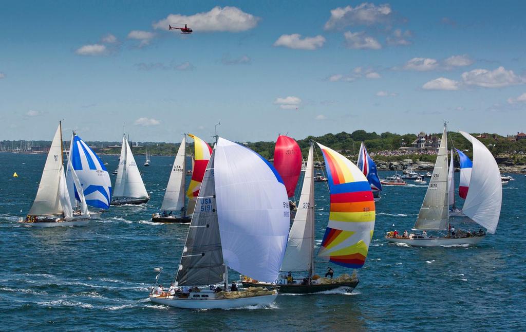 The 2014 Newport Bermuda Race, scheduled to start June 20, 2104, has adopted US Sailingâ€™s new Safety Equipment Requirements for the 2014 Newport Bermuda Race, with modifications to include prescriptions Pictured here is the Class 1 start, one of  17, in the 2012 Newport Bermuda Race. photo copyright Daniel Forster/PPL taken at  and featuring the  class