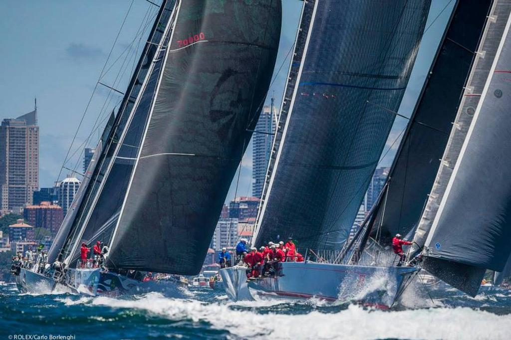 Wild Oats XI - Start 2013, Rolex Sydney Hobart Race photo copyright Studio Borlenghi http://www.carloborlenghi.net/ taken at  and featuring the  class