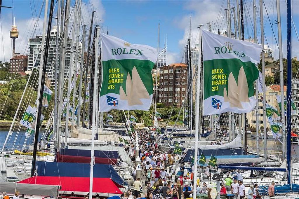 Start day morning at the CYCA dock -  2013 Rolex Sydney Hobart Race ©  Rolex / Carlo Borlenghi http://www.carloborlenghi.net