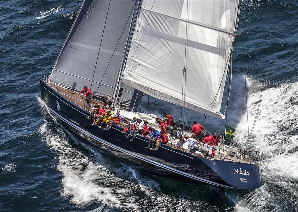 Nikata (GBR) after the race start - 2013 Rolex Sydney Hobart Race photo copyright  Rolex/Daniel Forster http://www.regattanews.com taken at  and featuring the  class