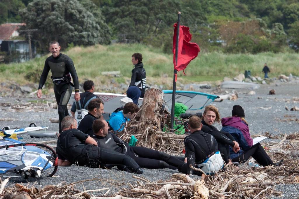 Taking a break between races, Robinson Bay, Eastbourne © Isaac Spedding