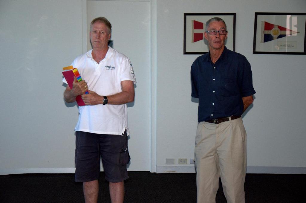 Aussie 9ers A-Team PRO Peter (snubby) Moor and RO Tony Outteridge photo copyright David Price taken at  and featuring the  class