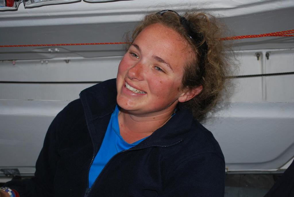 Katrina before the race photo copyright Amanda Grey taken at  and featuring the  class