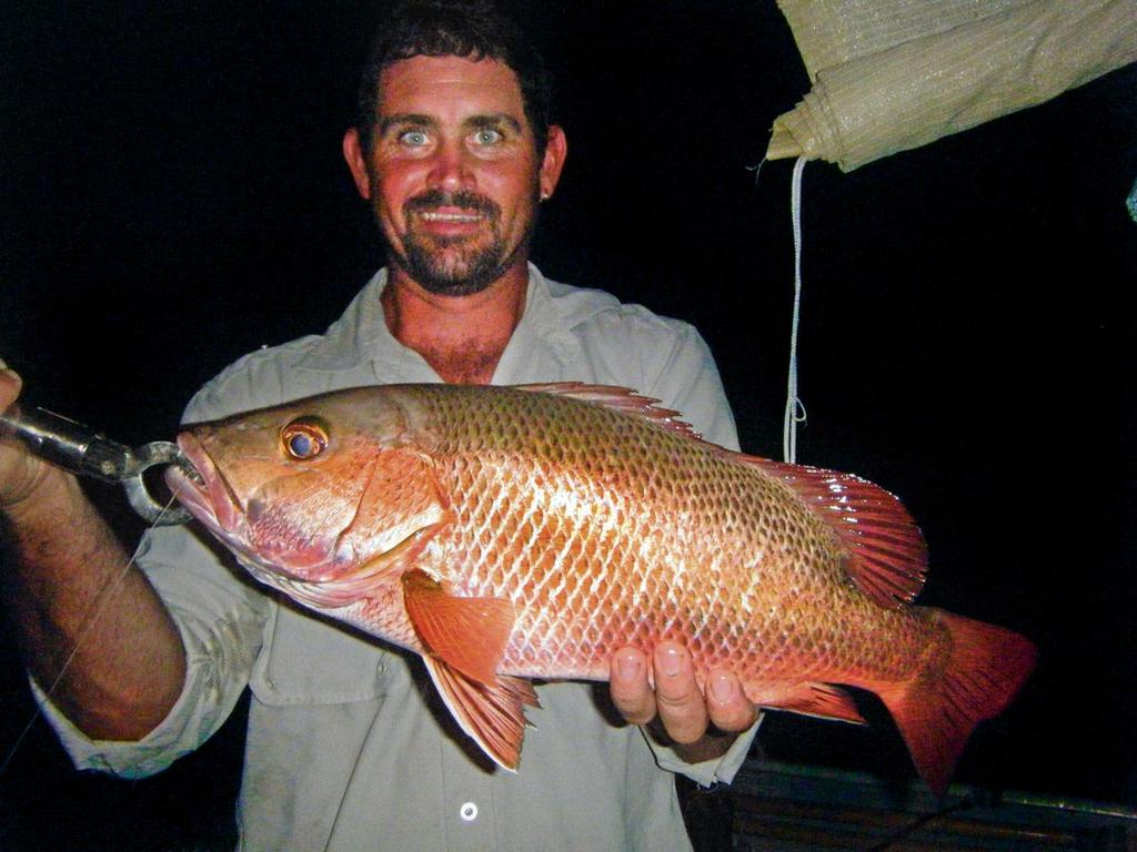 What an animal: a 50cm Seaforth jack to Darryl Barton. He fought it like a pro. © Lee Brake