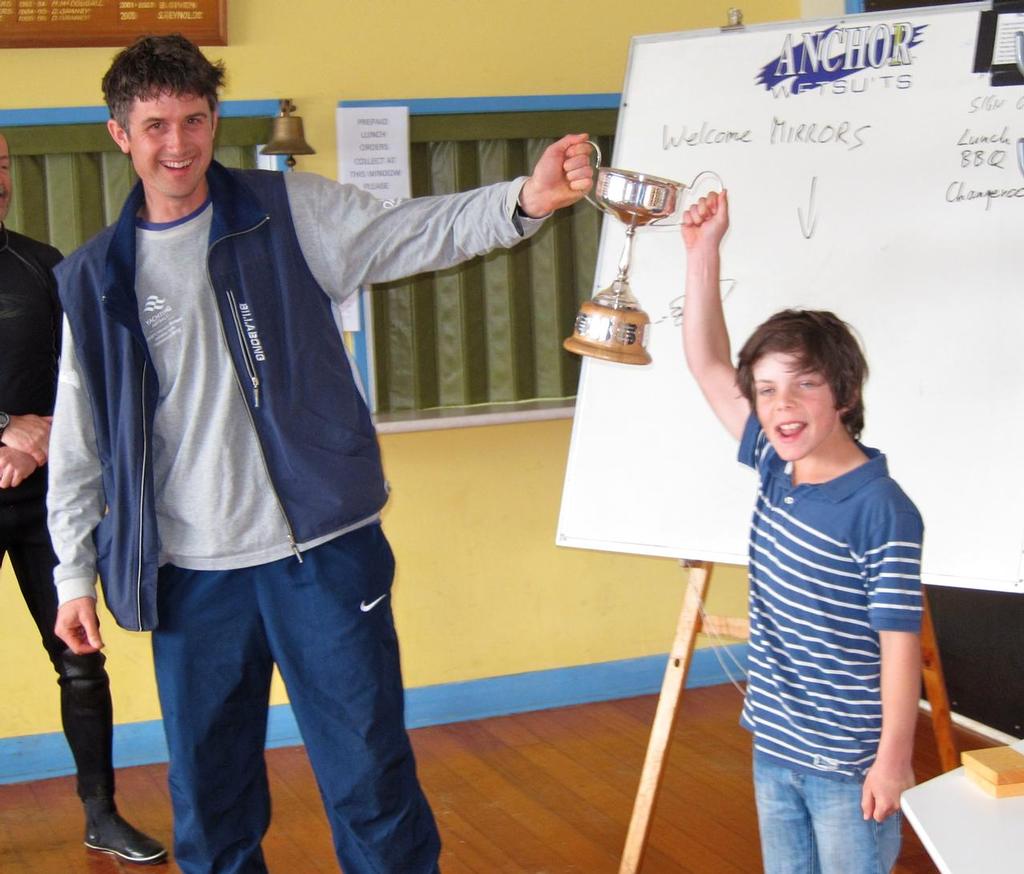 Marcus McKay & Luka Smillie winners of the MacIntyre Cup 2013 - 2013 MacIntyre Cup for Mirrors photo copyright John Davey taken at  and featuring the  class