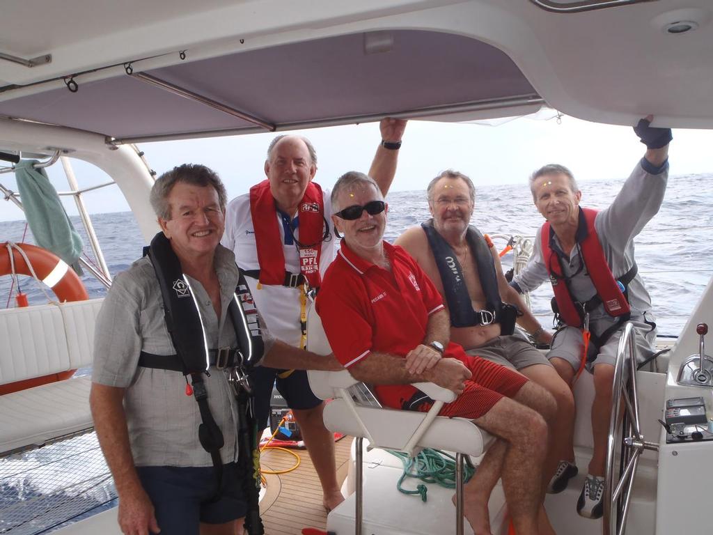 The happy crew on board Yandanooka photo copyright Ralph Newton taken at  and featuring the  class