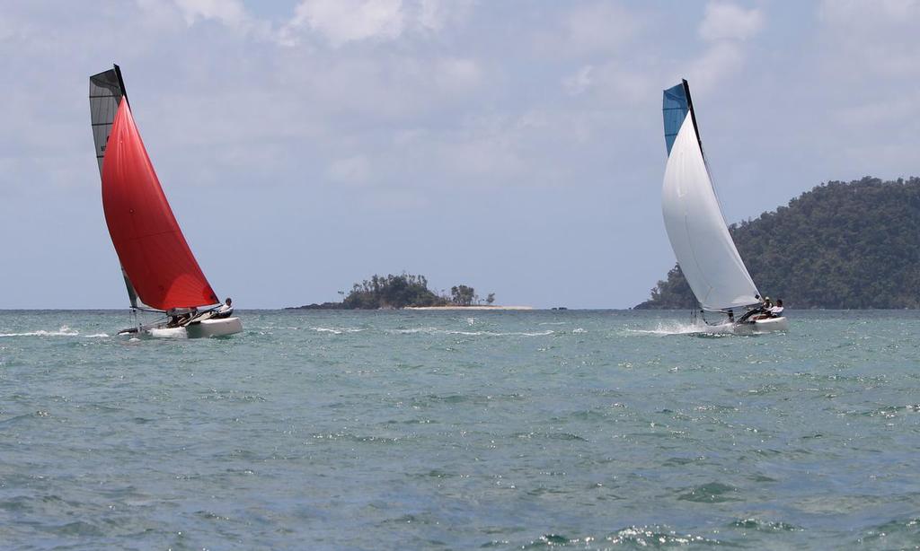 Purtoboi Island seen between two F18's, Dunk Island to the right of shot © Tom Orr