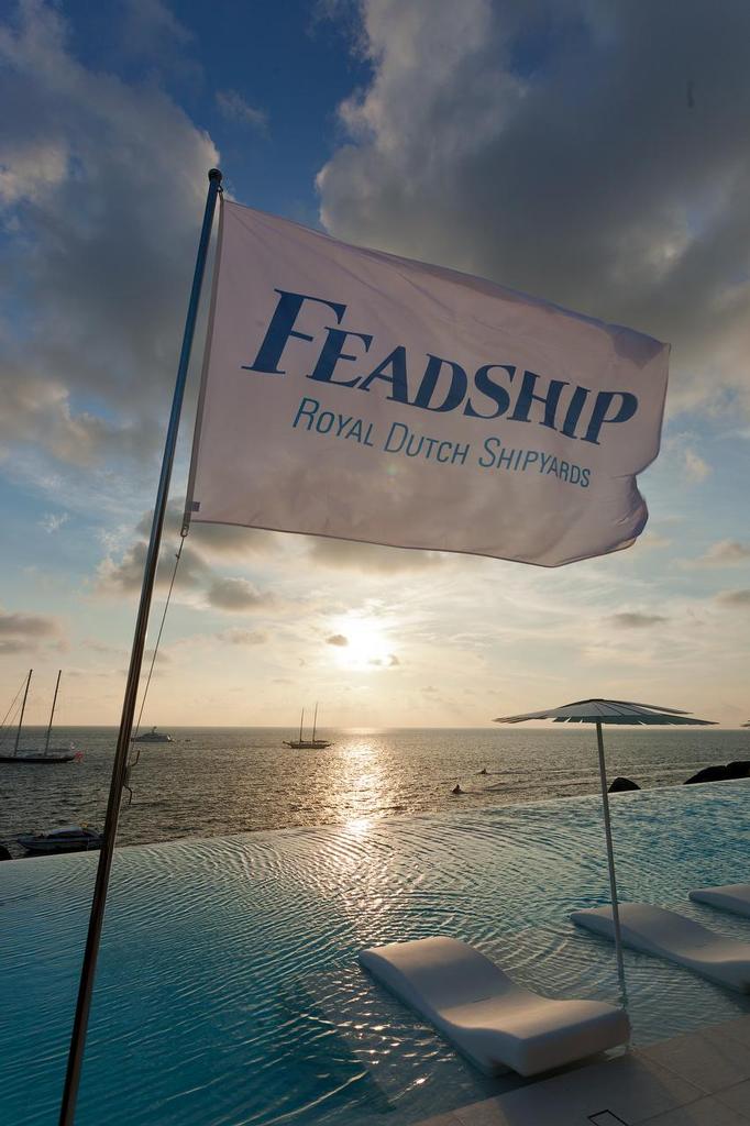 A cheer for the sponsors, please. Asia Superyacht Rendezvous 2013. © Guy Nowell http://www.guynowell.com