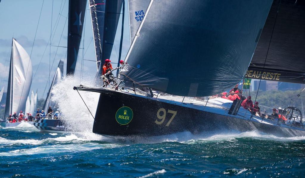 Beau Geste was in a race of her own against the two Volvo 70s. Rolex Sydney Hobart Yacht Race 2013 photo copyright  Rolex / Carlo Borlenghi http://www.carloborlenghi.net taken at  and featuring the  class