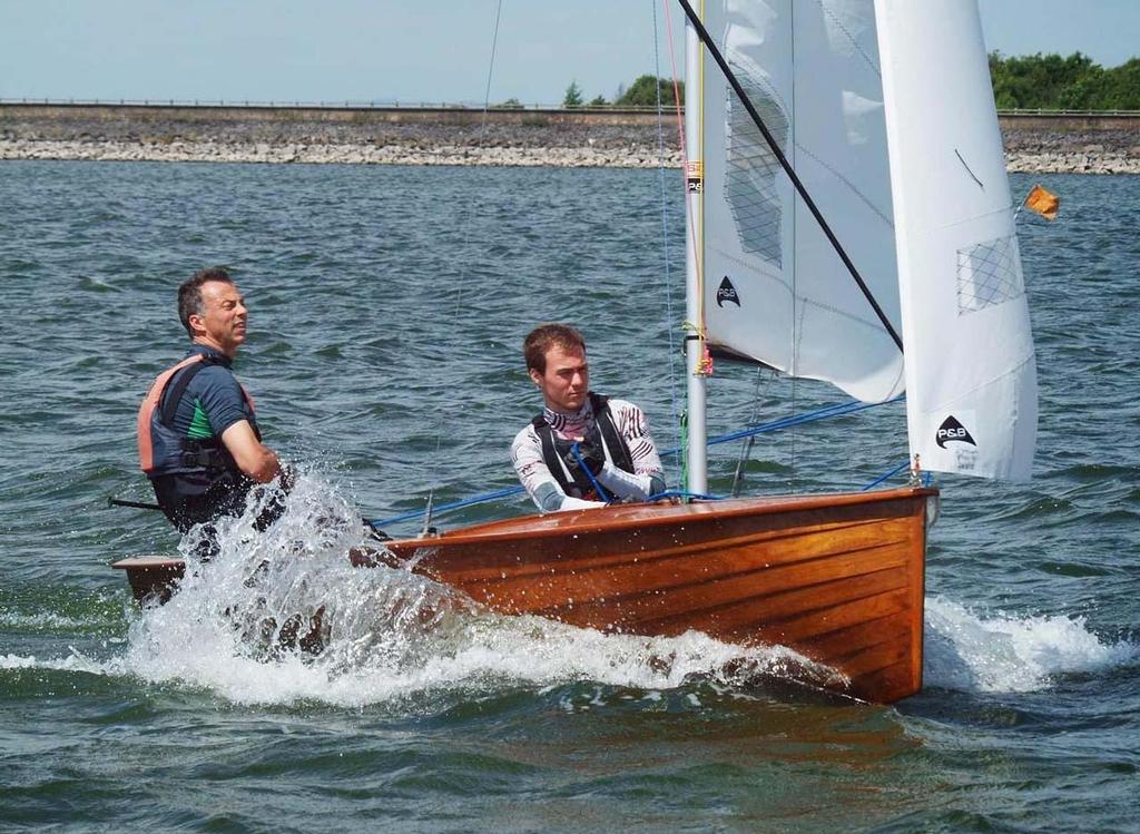 Brian Kitching and son in 'Just Lucky' - 2013 National 12 Vintage Series photo copyright Kevan Bloor taken at  and featuring the  class