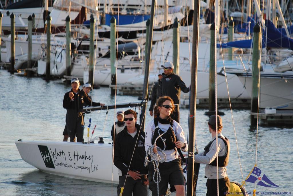 Dave Hazard & Gunwoo Park - Day 1 - New Zealand Match Racing Championships - November 2013 photo copyright RNZYS Media taken at  and featuring the  class
