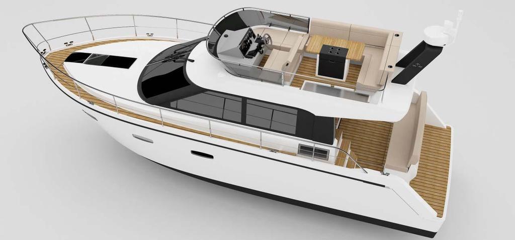 Sealine F380 flybridge rendering © Hanse Yachts . http://www.windcraft.com.au