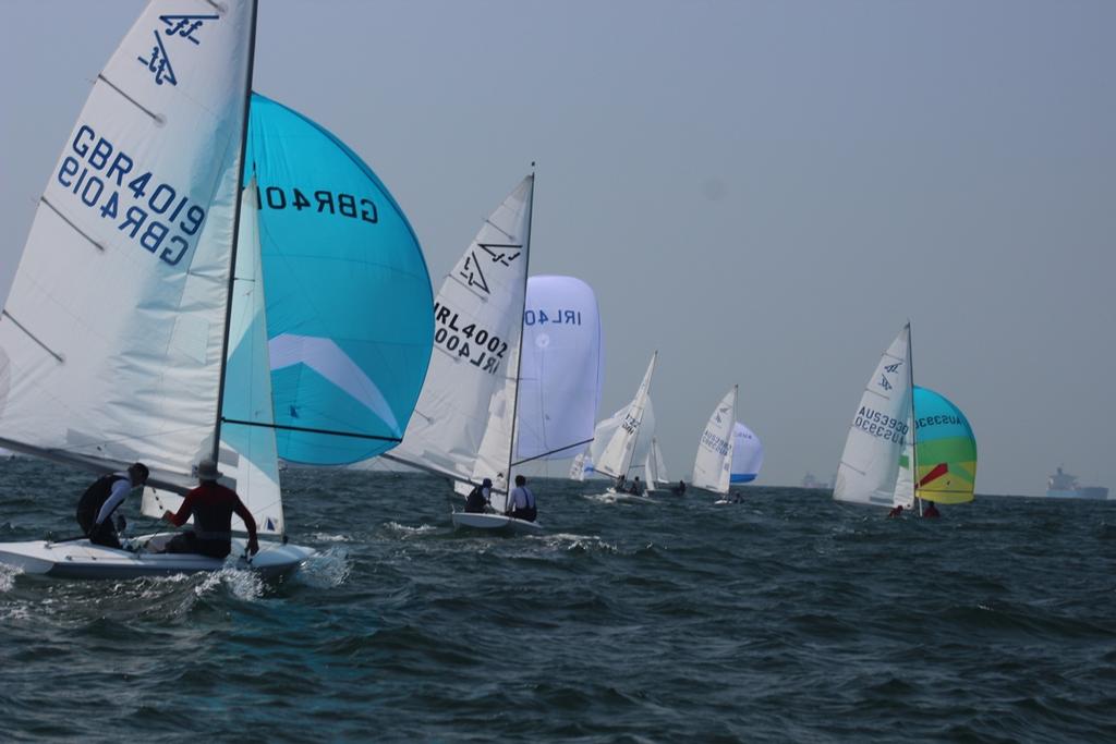 Fleet in action at the Flying Fifteen Hong Kong Nationals. photo copyright Glenda Leslie taken at  and featuring the  class