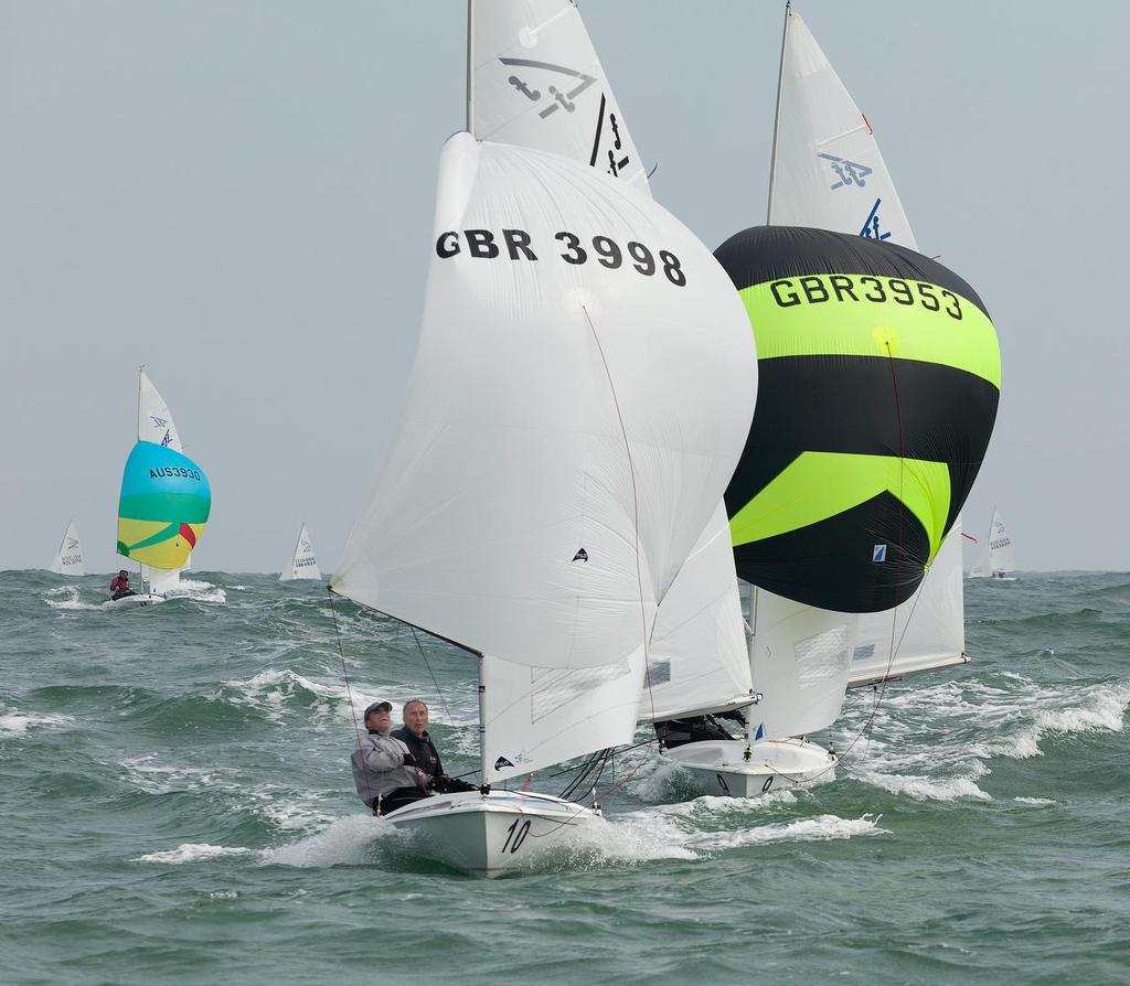 Fleet in action - Flying 15 Worlds 2013 photo copyright  RHKYC/Guy Nowell http://www.guynowell.com/ taken at  and featuring the  class