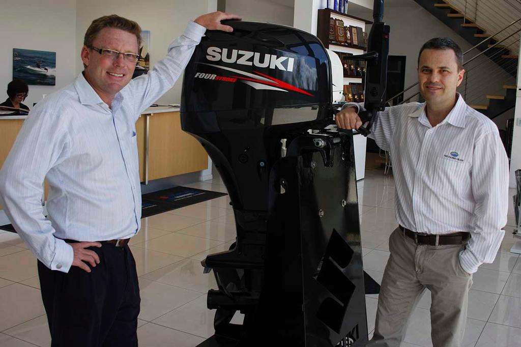 Greg, left, and John Haines Jnr are Suzuki’s biggest marine customers. © Mark Rothfield