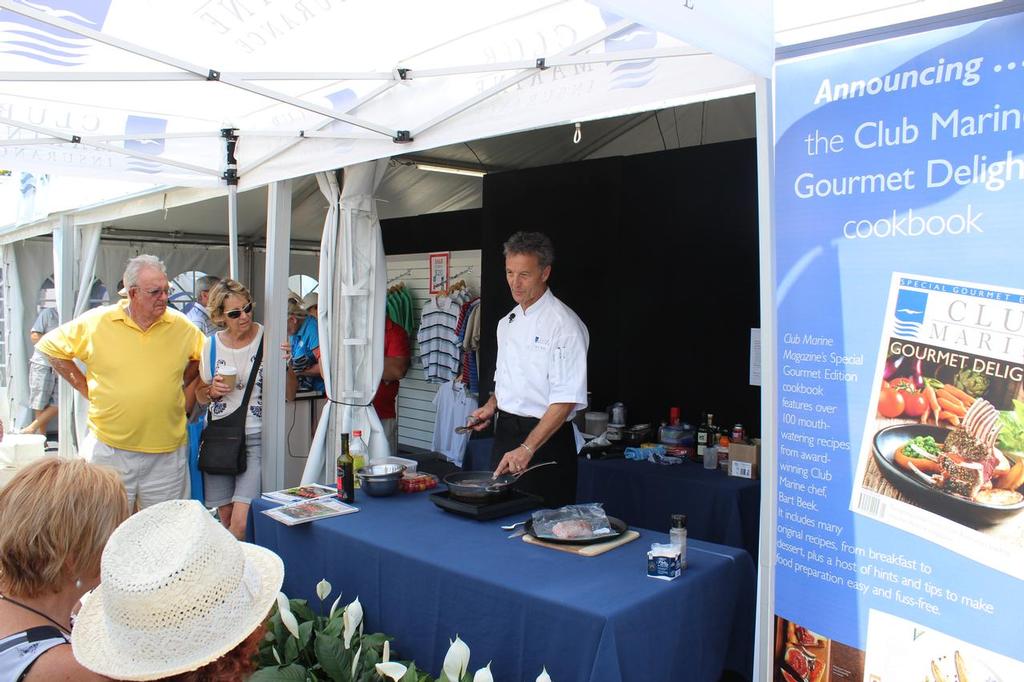 Bart Beek, seasoned performer, entertains and feeds the crowds. © Gold Coast Marine Expo www.gcmarineexpo.com.au