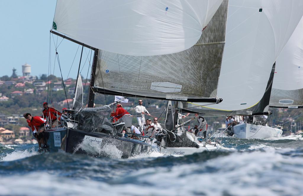 The fleet downwind - Aberdeen Asset Farr 40 OD Trophy photo copyright Dale Lorimer taken at  and featuring the  class