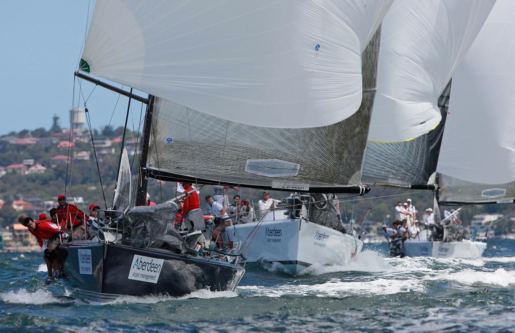 The fleet downwind - Aberdeen Asset Farr 40 OD Trophy photo copyright Dale Lorimer taken at  and featuring the  class