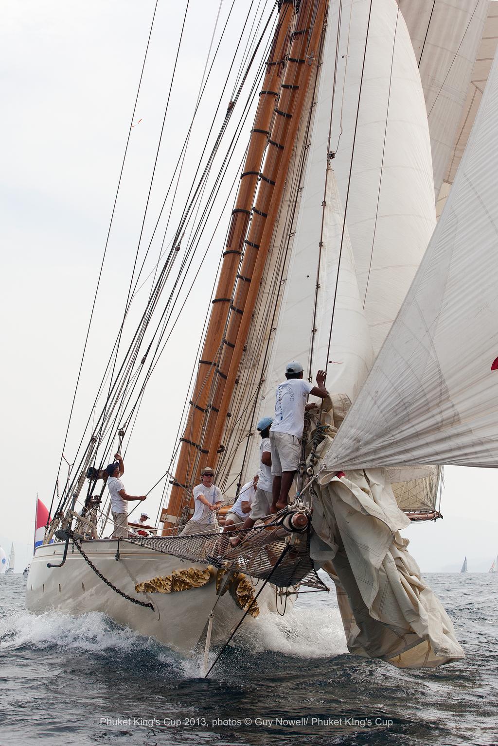 Phuket King's Cup 2013. Sunshine Schooner. photo copyright Guy Nowell taken at  and featuring the  class