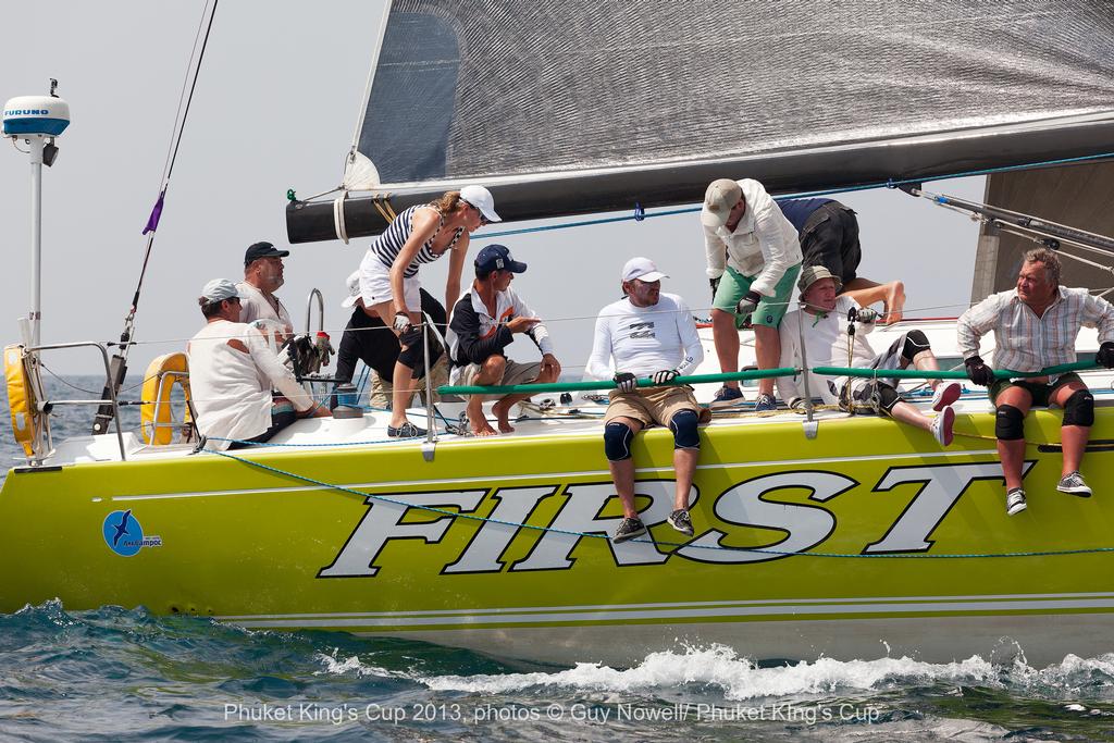 Phuket King's Cup 2013. First. photo copyright Guy Nowell taken at  and featuring the  class