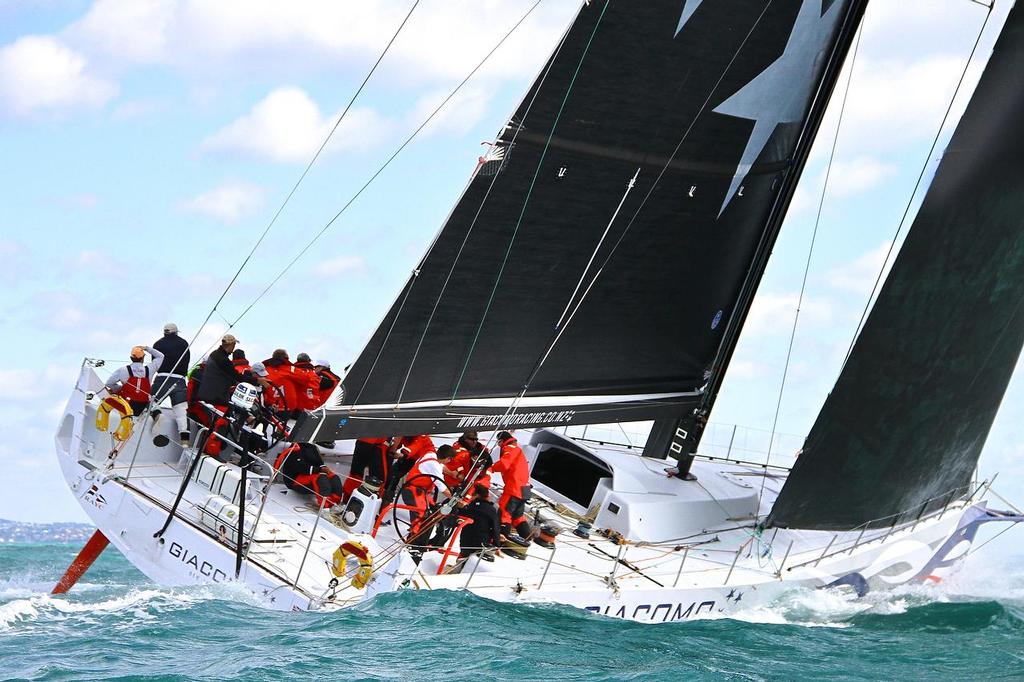 Giacomo (Jim Delegat) - Start of Coastal Classic 2013, Waitemata Harbour, October 25, 2013 photo copyright Richard Gladwell www.photosport.co.nz taken at  and featuring the  class