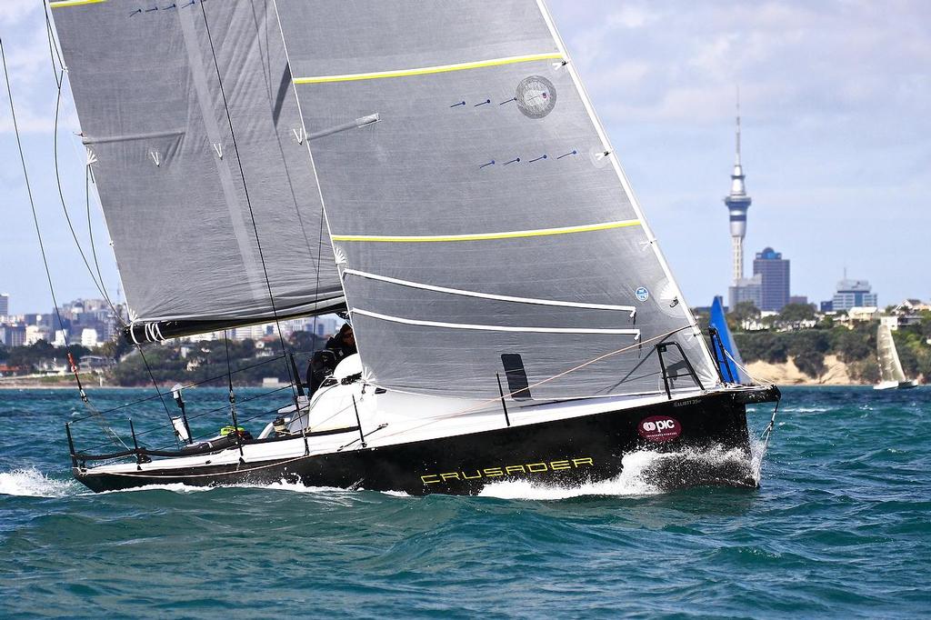 Crusader (Elliott 35) - Start of Coastal Classic 2013, Waitemata Harbour, October 25, 2013 photo copyright Richard Gladwell www.photosport.co.nz taken at  and featuring the  class