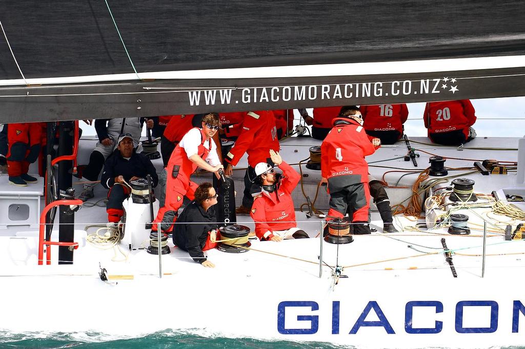 Giacomo (Jim Delegat) - Start of Coastal Classic 2013, Waitemata Harbour, October 25, 2013 photo copyright Richard Gladwell www.photosport.co.nz taken at  and featuring the  class