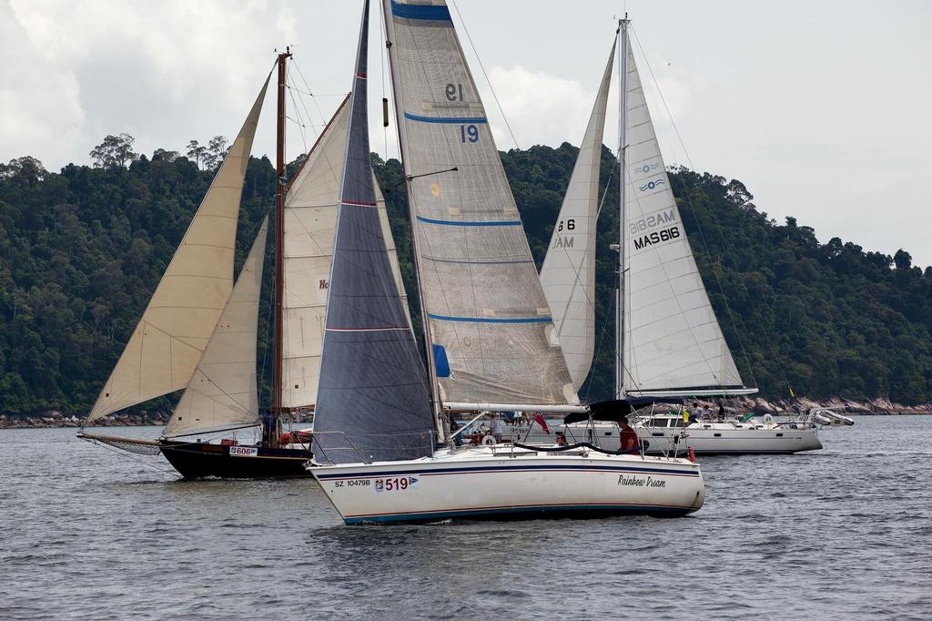 Raja Muda Selangor International Regatta 2013. Pangkor-Penang Race. Class 5 start (with one class 6 boat) © Guy Nowell / RMSIR