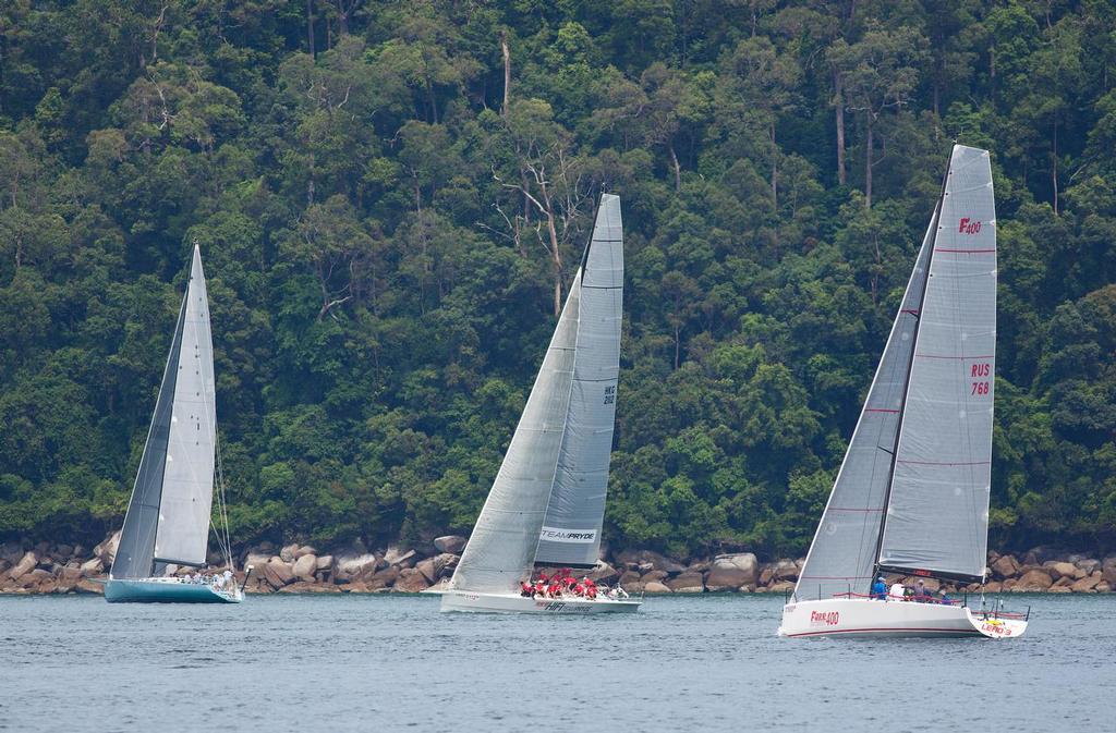 Raja Muda Selangor International Regatta 2013. Pangkor-Penang Race. Looking for breeze on the shore line. photo copyright Guy Nowell / RMSIR taken at  and featuring the  class