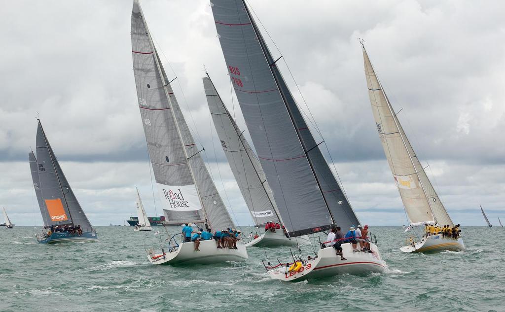 Raja Muda Selangor International Regatta 2013. Penang-Langkawi Race. Class 1 start photo copyright Guy Nowell / RMSIR taken at  and featuring the  class