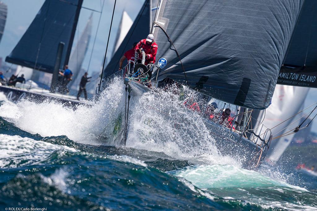 Start - WILD OATS XI, Sail No: 10001, Bow No: XI, Owner: Robert Oatley, Skipper: Mark Richards, Design: Reichel Pugh 30 Mtr, LOA (m): 30.5, State: NSW photo copyright  Rolex / Carlo Borlenghi http://www.carloborlenghi.net taken at  and featuring the  class